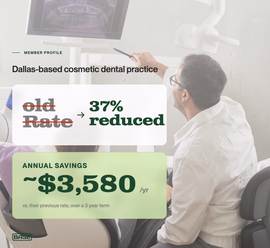 Dallas-based cosmetic dental practice with 37% reduced energy costs